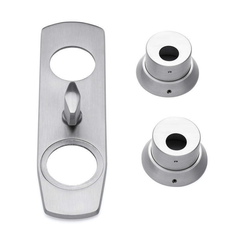 Vredskylt/Cylinderbehör Habo Borstad aluminium