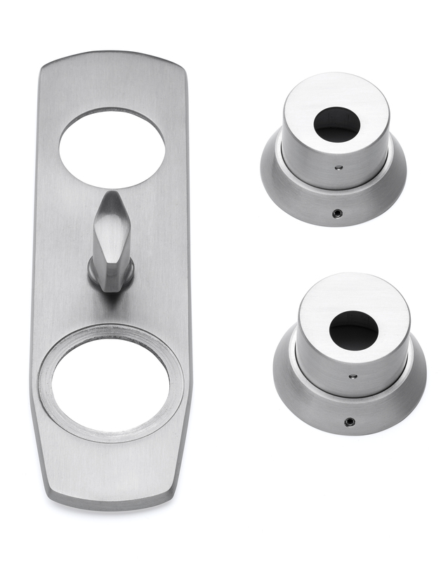 Vredskylt/Cylinderbehör Habo Borstad aluminium