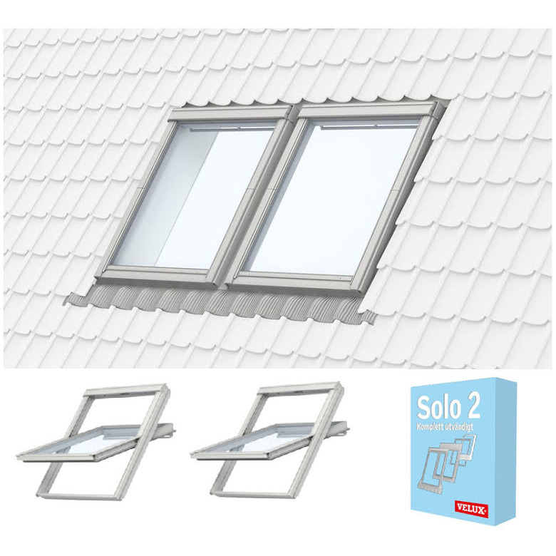 Takfönster Velux Duo Pivåhängt 18mm