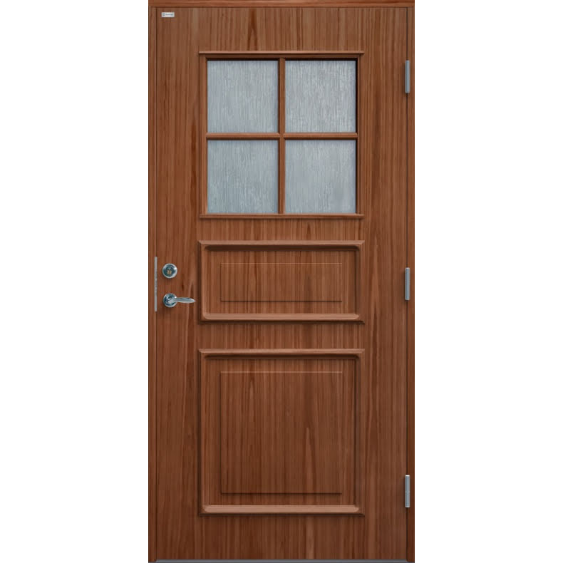 Ytterdörr Diplomat Elvira Cotswoldglas Teak