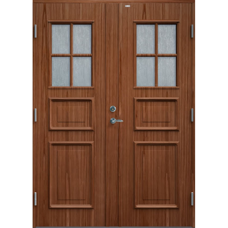 Parytterdörr Diplomat Elvira Cotswoldglas Teak