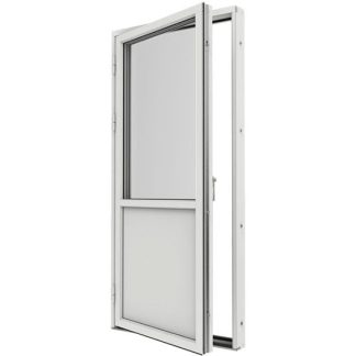 Bröstad Fönsterdörr Elitfönster Original Alu 100 3-glas Vitlackerad Aluminium