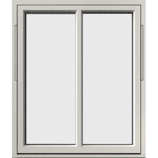 Vridfönster Elitfönster Original Alu 100 3-Glas Med Glasdelande Post Vitlackerad Alu