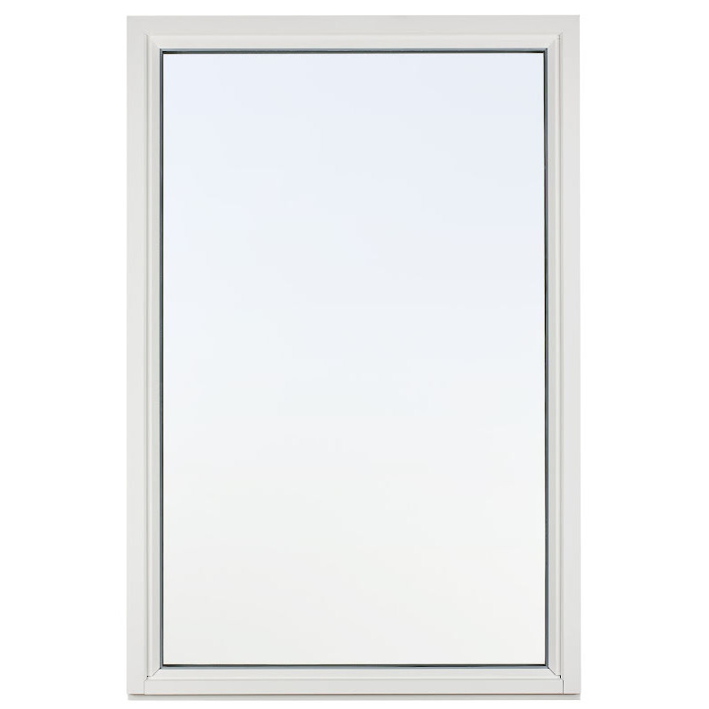 Fast Fönster Svenska Fönster Rak Profil 3-glas Vit Aluminium