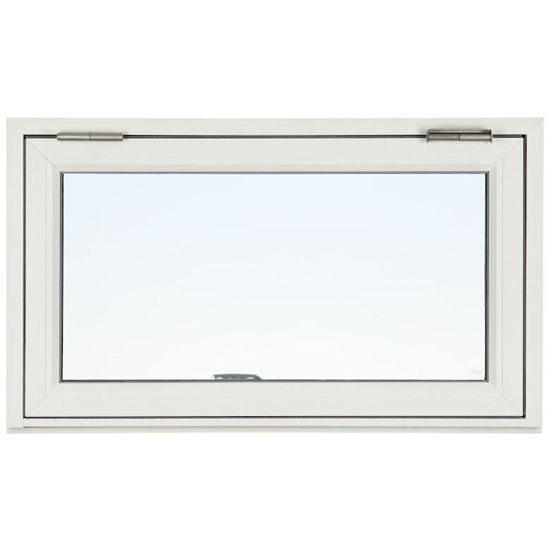 Överkantshängt Fönster Svenska Fönster Rak Profil 3-glas Vitlackerad Aluminium (Fd Traryd Optimal)