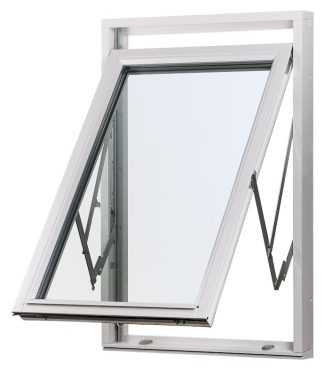 Vridfönster Svenska Fönster Rak Profil 3-glas Vitmålat Trä