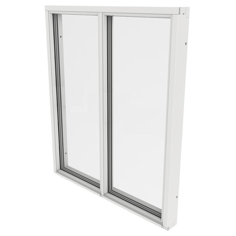 Fast Fönster Outline Med En Glasdelande Post 3-Glas Vitmålat Trä