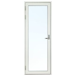 Helglasad Fönsterdörr Svenska Fönster Rak Profil 3-glas Vit Aluminium