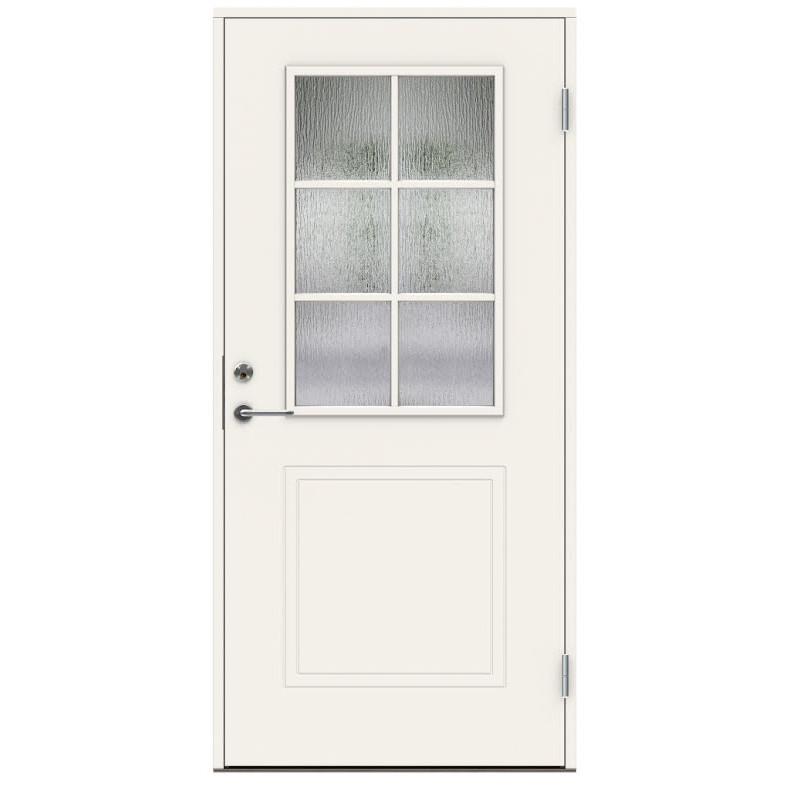 Ytterdörr Swedoor P-400 Cotswoldglas Vit