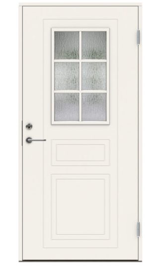 Ytterdörr Swedoor P-710 Cotswoldglas Vit