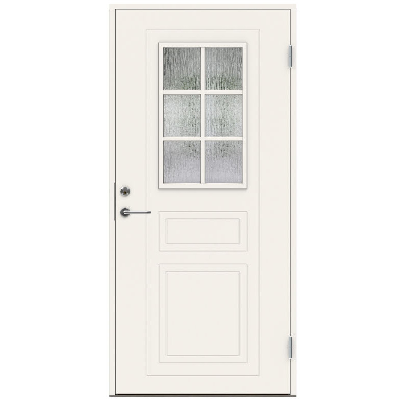 Ytterdörr Swedoor P-710 Cotswoldglas Vit