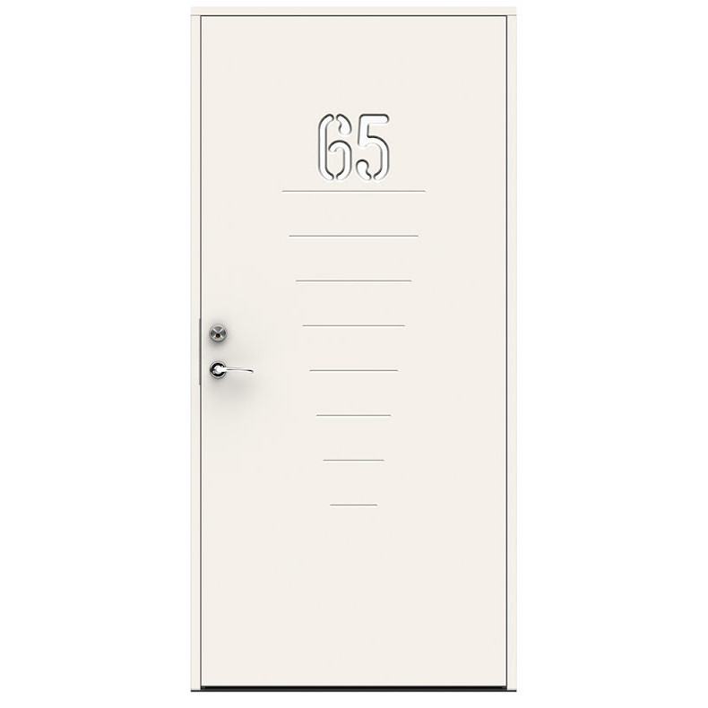 Ytterdörr Swedoor Character Digits Klarglas Vit