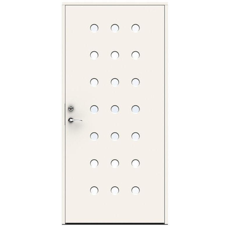 Ytterdörr Swedoor Character Domino Klarglas Vit