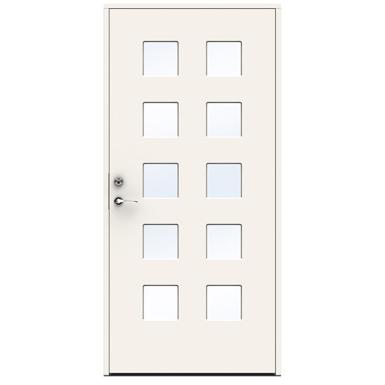 Ytterdörr Swedoor Character Square Klarglas Vit