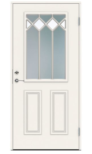 Ytterdörr Swedoor Classic Corelli Dekorglas Vit