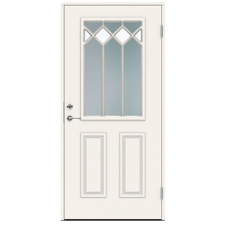 Ytterdörr Swedoor Classic Corelli Dekorglas Vit
