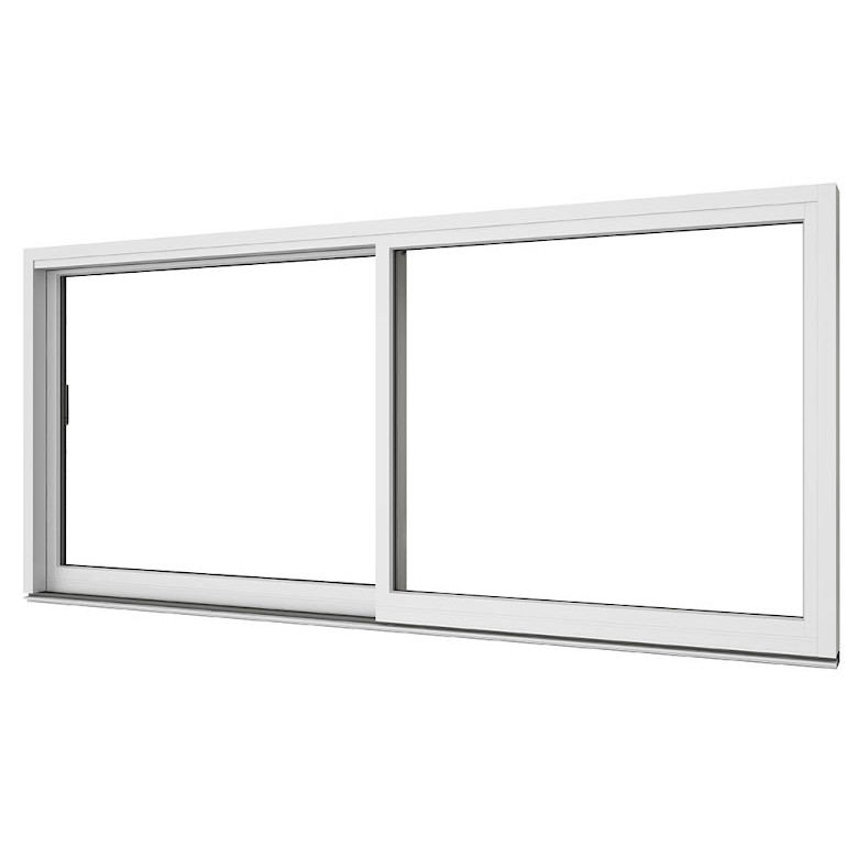 Skjutdörr Elitfönster 2-delad Vitlackerad Aluminium