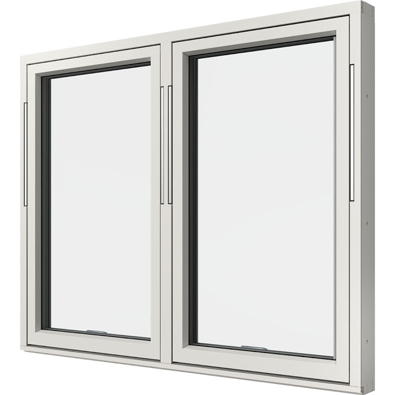 Vridfönster Elitfönster Original Alu 100 Tvåluft 3-glas Vitlackerad Alu