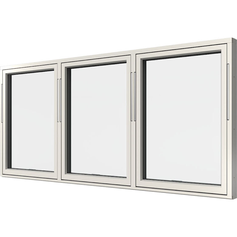 Vridfönster Elitfönster Original Alu 100 Treluft 3-glas Vitlackerad Alu
