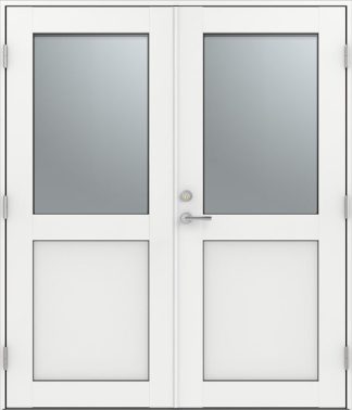 Parytterdörr Diplomat Altan 12 Vit Aluminium