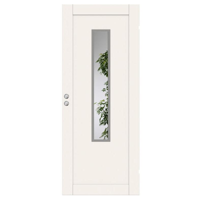 SKJUTDÖRR SWEDOOR UNIQUE 01L GWA1120 VIT KLARGLAS INFÄLLD