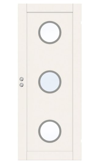 SKJUTDÖRR SWEDOOR UNIQUE 01L GWA330 VIT KLARGLAS INFÄLLD