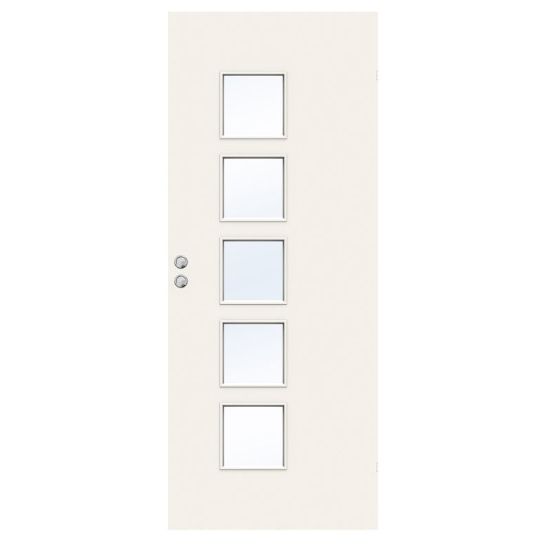 SKJUTDÖRR SWEDOOR STABLE EFFECT Q505 KLARGLAS VIT INFÄLLD