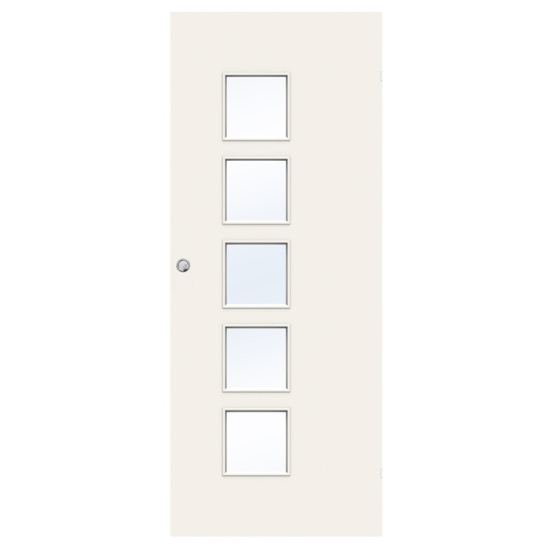 SKJUTDÖRR SWEDOOR STABLE EFFECT Q505 KLARGLAS VIT UTANPÅLIGGANDE