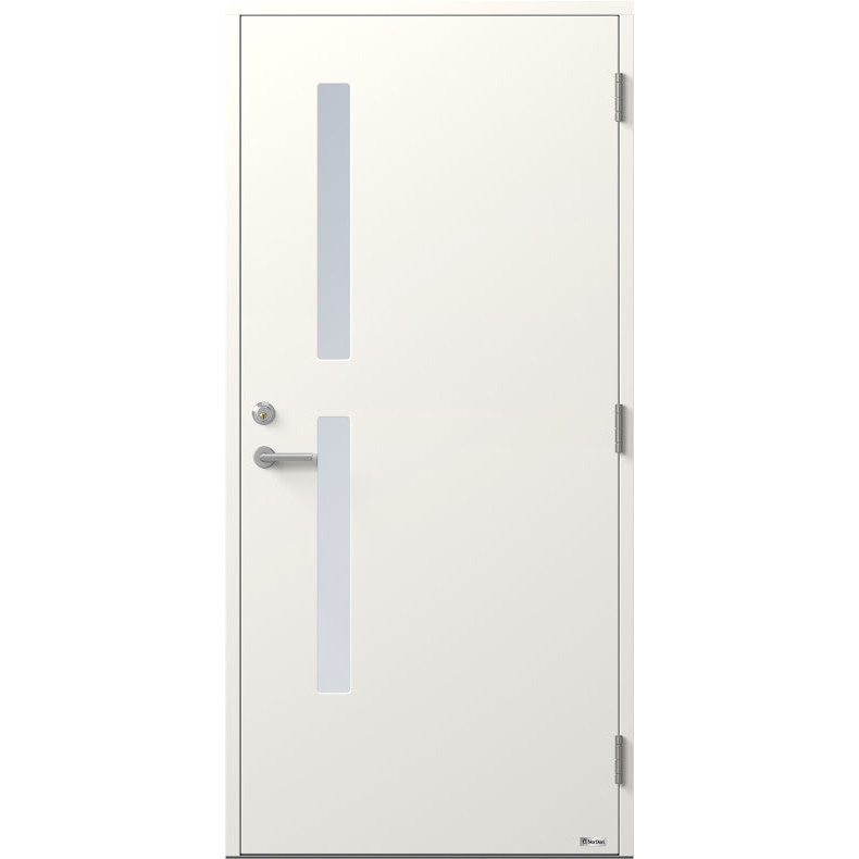 Ytterdörr BOR Pollux 832G2 Klarglas Vit