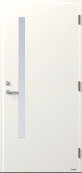 Ytterdörr Bor Castor 864g Klarglas Vit