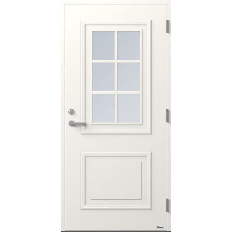 Ytterdörr BOR Venus 834G Klarglas Vit