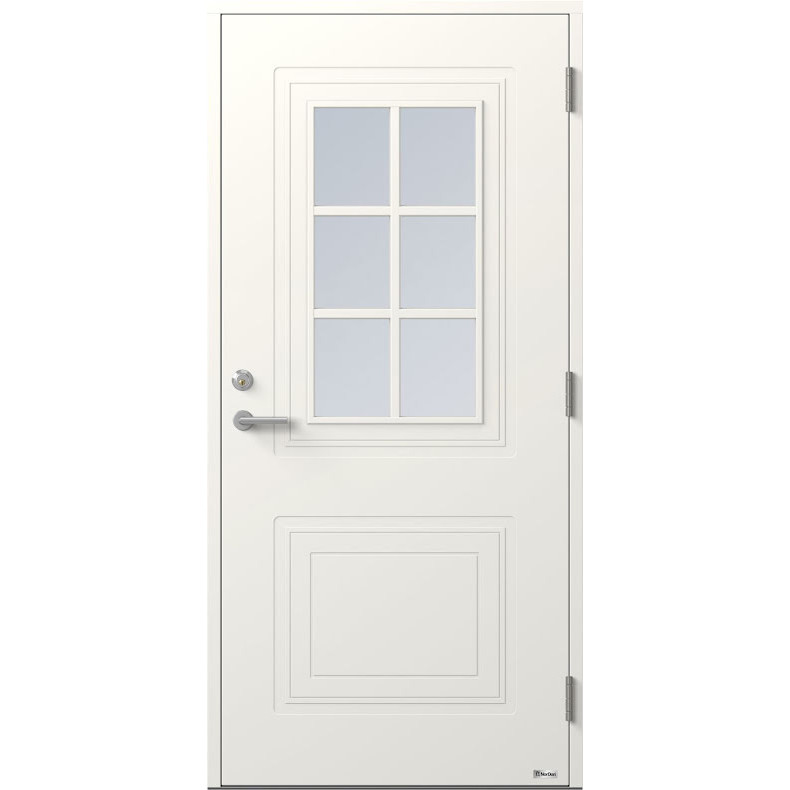 Ytterdörr BOR Vega 835G Klarglas Vit