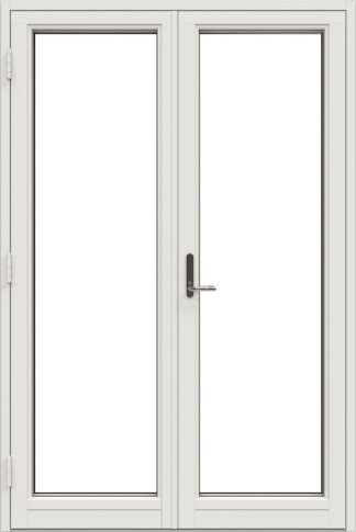 Helglasad Parfönsterdörr Nordan Ntech 3-Glas Vit Aluminium