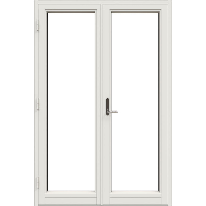Helglasad Parfönsterdörr Nordan Ntech 3-Glas Vit Aluminium
