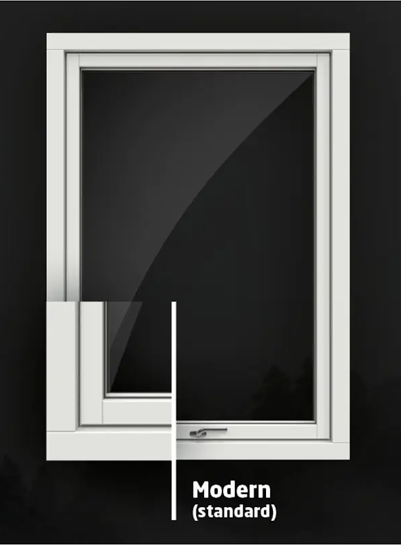 Skjutdörr Nordan Ntech 3-glas Vitmålat Trä - Bild 8