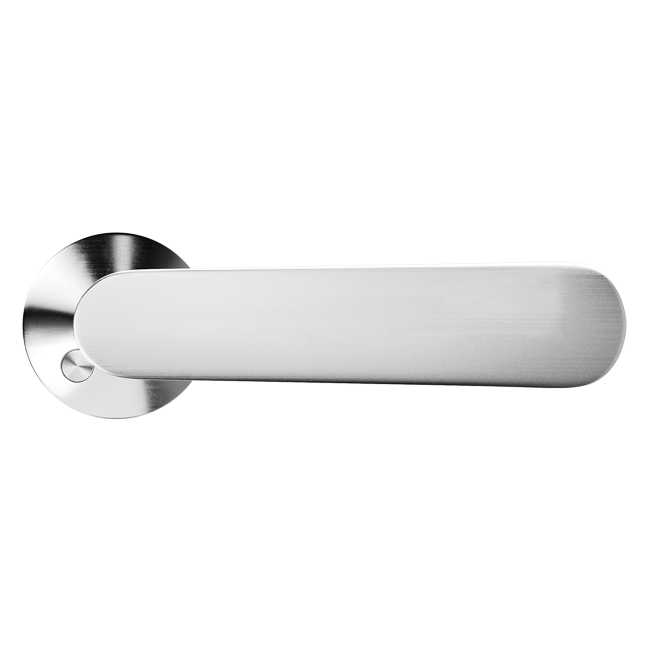 Dörrhandtag T,s1  Krom/borstad