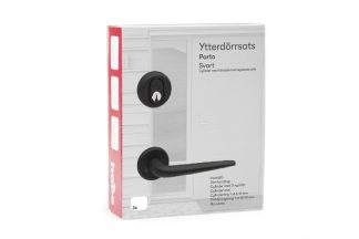 Ytterdörrsats Habo Porto Svart
