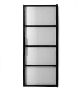 Habo Dörr Square Svart/Glas 1000 mm