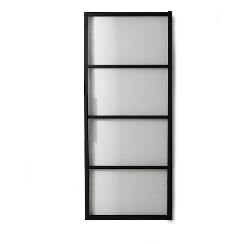 Habo Dörr Square Svart/Glas 1000 mm
