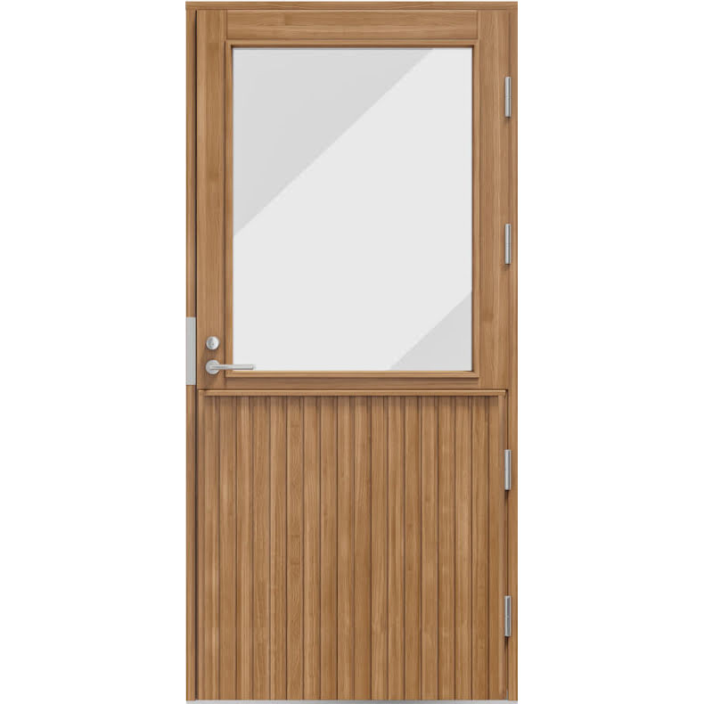 Ytterdörr Kaski Jyväskylä Klarglas Furupanel