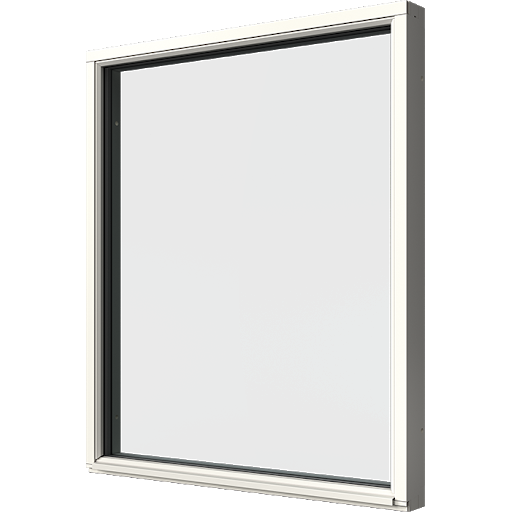 Fast Fönster Elitfönster Original Trä 100 3-glas Vitmålat Trä