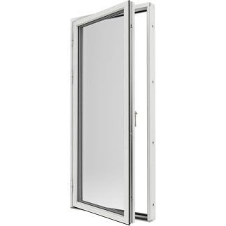 Helglasad Fönsterdörr Elitfönster Original Alu 100 3-Glas Vitlackerad Alu Express