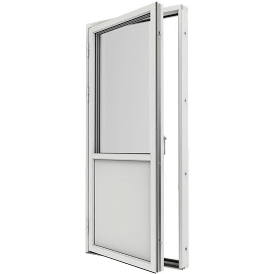 Bröstad Fönsterdörr Elitfönster Original Alu 100 3-Glas Vitlackerad Aluminium Express