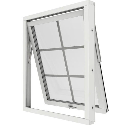 Vridfönster Elitfönster Original Alu 100 3-glas Vitlackerad Aluminium - Bild 6