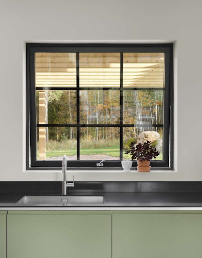 Vridfönster Elitfönster Original Alu 100 3-glas Vitlackerad Aluminium - Bild 9