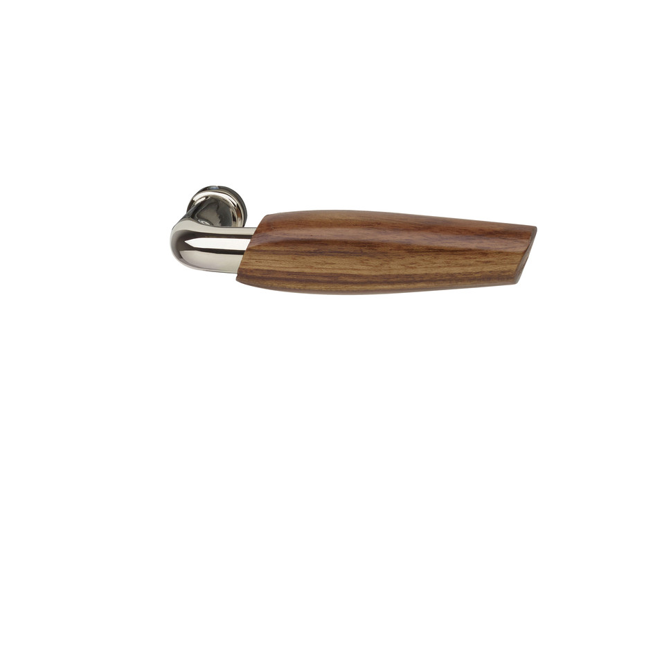 Habo Dörrhandtag 8130 Teak/Nickel