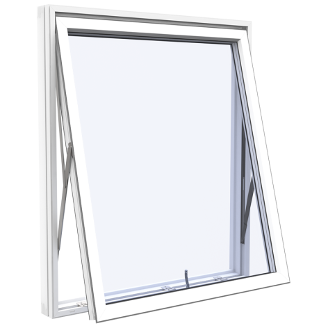 Vridfönster Westcoast Windows Classic Plus 3-glas Vit Alu