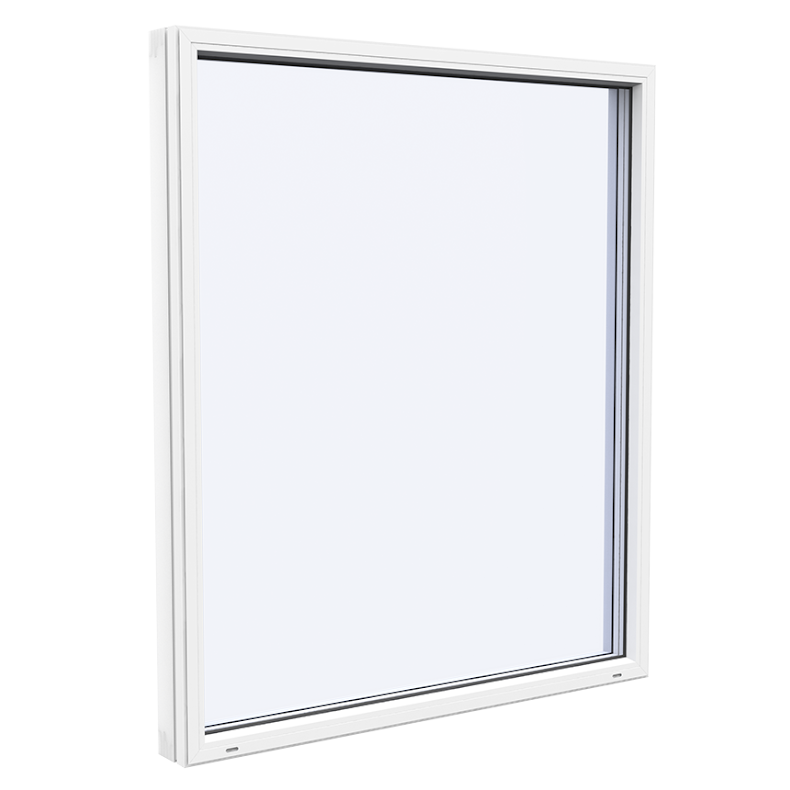 Fast Fönster Westcoast Windows Classic Plus 3-Glas Vit Alu