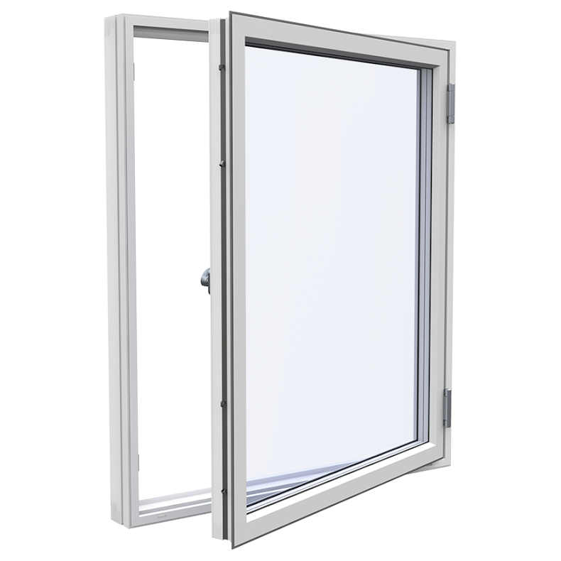 Sidohängt Fönster Westcoast Windows Classic Plus 3-glas Vit Alu