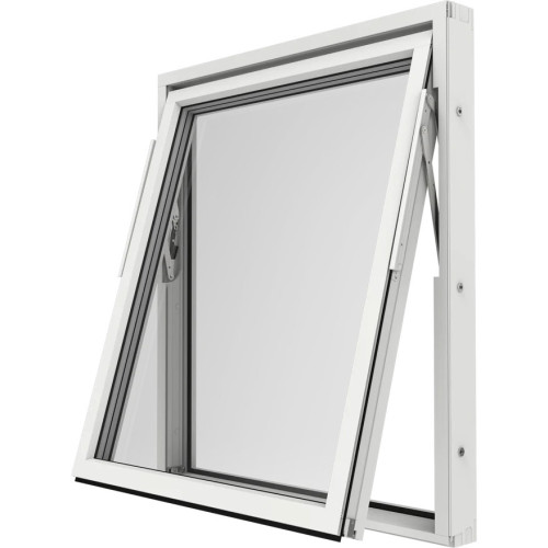 Elitfönster Vridfönster Precision 3-glas Vitlackerad Aluminium